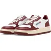 Autry Medalist Low Sneaker In Wht/syrah