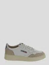 Autry Low Top Sneakers In Calf Leather And Suede