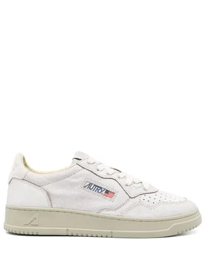 Autry Low-top Sneakers With Smooth And Suede Leather Combination In Multi