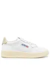 Autry Medalist Leather Low-top Sneakers In White