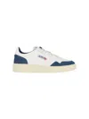 Autry Medalist Low Sneakers In Leather And Suede In White