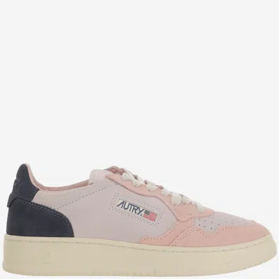 Autry Medalist Low Sneakers In Pink