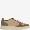 Autry Medalist Suede-panelled Lace-up Sneakers In Neutral