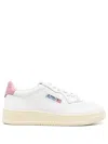 Autry Medalist Low Sneakers In White And Polignac Leather Shoes In White