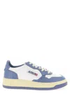 Autry Medalist Low Sneakers Leather Bicolor Paneling Perforated Sole