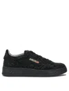 Autry Medalist Low Suede Trainers With Rhinestones In Multi