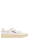 Autry Smooth Leather Low-top Sneakers With Perforated Detailing In White