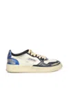Autry White/black/blue Medalist Low Super Vintage Sneakers In Blue