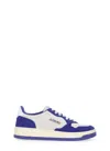 Autry Medalist Low Leather And Suede Sneakers In Blue