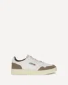 Autry Medalist Low Sneakers In Goatskin And Suede In Multi