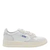 Autry White And Grey Medalist Low Sneakers In Gray