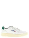 Autry Low-top Leather Sneakers With Perforated Upper And Contrasting Sole In White