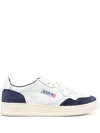 AUTRY MEDALIST LOW trainers IN BLUE SUEDE AND WHITE LEATHER