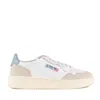 Autry Medalist Low-top Womans Sneakers In Light Blue, White
