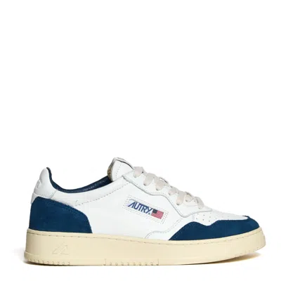 Autry Medalist Low Sneakers In Leather And Suede In Multi