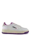 Autry White Medalist Trainers In Purple