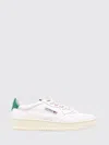 Autry Medalist Low Sneakers In Smooth Calfskin With A Bicolor Design In White