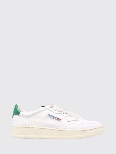 Autry Medalist Low Sneakers In Smooth Calfskin With A Bicolor Design In White