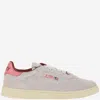 Autry Low Top Suede Sneakers With Contrast Sole In Neutrals