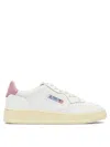 Autry Leather Upper Sneakers With Perforated Detailing In White