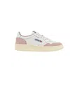 Autry Medalist Low Sneakers In White Leather In White