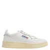 Autry Medalist Low Sneakers In White Leather In White