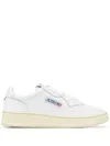Autry White Leather Light Blue Medalist Sneakers In White