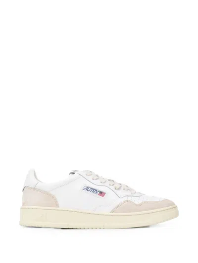 Autry Low-top White Sneaker With Branded Details And Premium Comfort In Animal Print