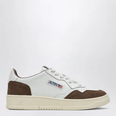Autry 'medalist' White Low Top Sneakers With Logo Patch On Tongue And Side In Leather Blend Woman