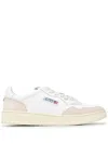 Autry Medalist Low Sneakers In White Suede And Leather