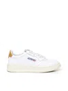 Autry Medalist Low Sneakers In White/caramel Leather In White