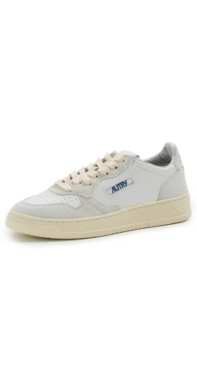 Autry Medalist Low Sneakers Lea/stars White/white