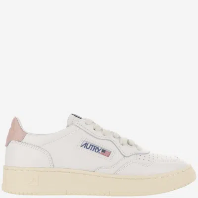 Autry Medalist Low Sneakers In Leat Leat Wht Pink
