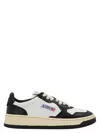 Autry Two Tone Leather Medalist Sneakers In White