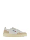 Autry White Leather And Suede Sneakers In Multi