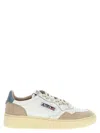 Autry White Medialist Leather Sneakers In Multicolor