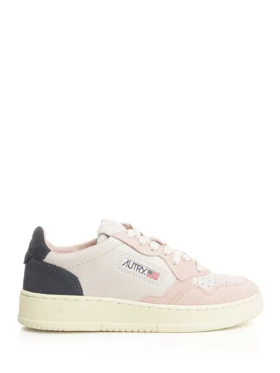 Autry Medalist Low Sneakers Multicolor In Pink