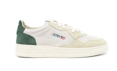 Autry Green Medalist Low Sneakers In Neutrals