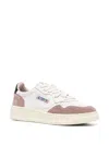 Autry White Medalist Sneakers In Pink