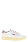 Autry Medalist Low Sneakers Pink In White