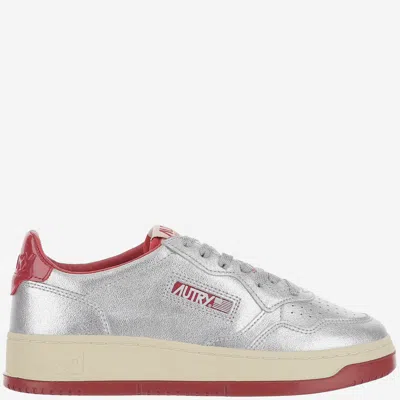 Autry Medalist Low Sneakers In Silver
