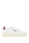 Autry Syrah And White Leather Medalist Low Sneakers In White