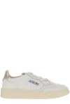Autry 'medalist' White Low Top Sneakers With Contrasting Heel Tab In White