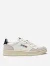 Autry 'medalist' White Low Top Sneakers With Beige Suede Details In White