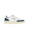 Autry Medalist Low Sneakers In Leather And Suede In White