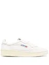 Autry Low Sneaker With Perforated Detailing And Rubber Sole In White