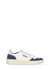 Autry Medalist Low Sneakers In Leather And Suede In White