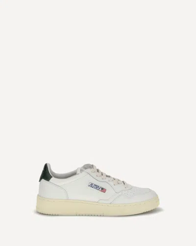 Autry Medalist Low Sneakers Green In Animal Print