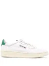 Autry Medalist Low White Sneakers With Contrasting Heel Tab In Leather Man In White