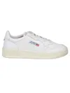 Autry Medalist Low Leather Sneakers In White